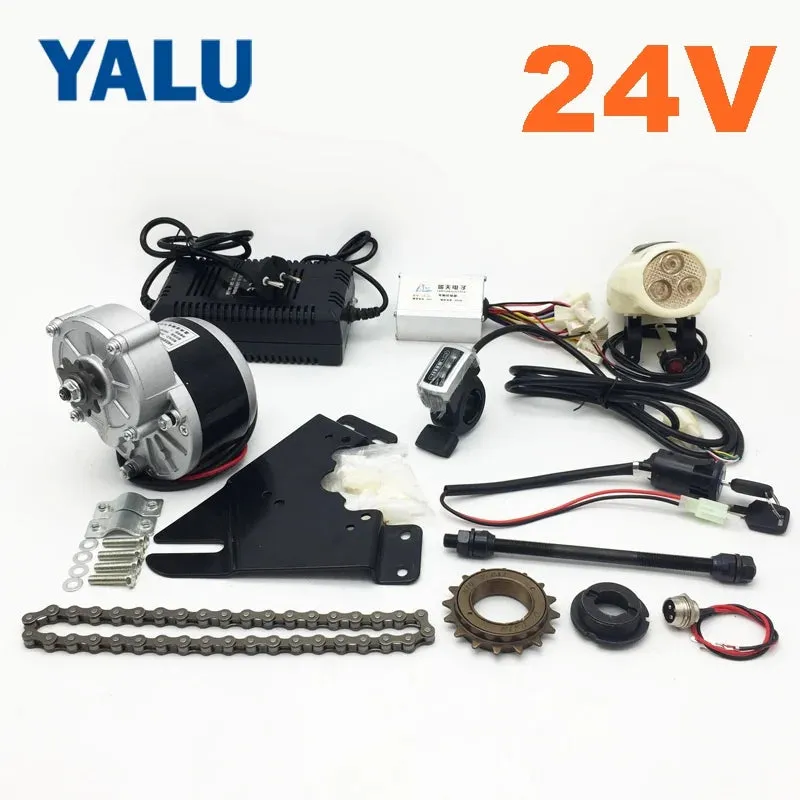 24V 250W Economic Simple DIY Electric Bicycle Motor Kit E-BIKE Conversion Kit for Homemade Scooter Cool Modified Bike Easy Kit