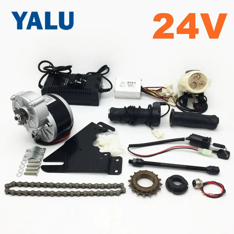 24V 250W Economic Simple DIY Electric Bicycle Motor Kit E-BIKE Conversion Kit for Homemade Scooter Cool Modified Bike Easy Kit