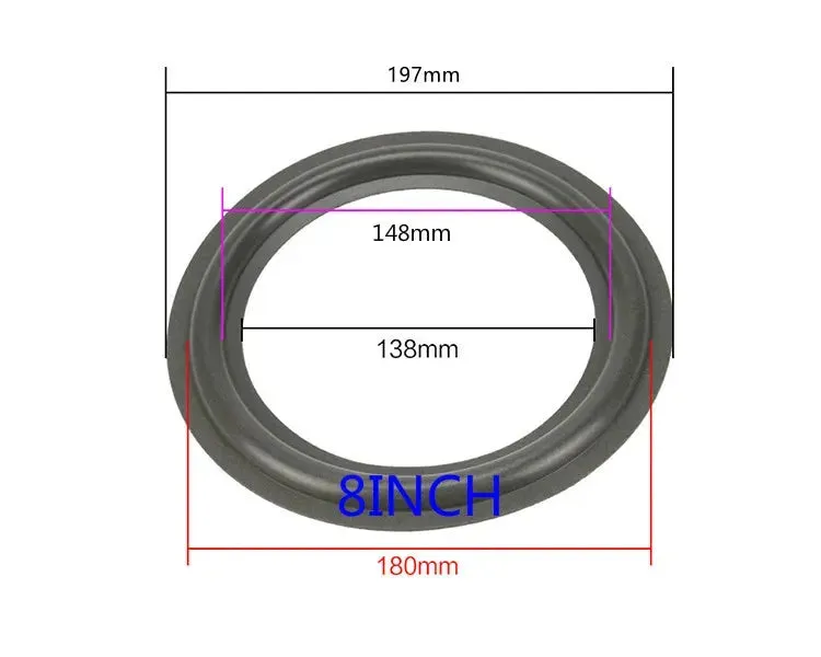 2PCS Speaker Foam Repair Folding Edge Ring Subwoofer Speaker Repair Accessories DIY 5-12 INCH