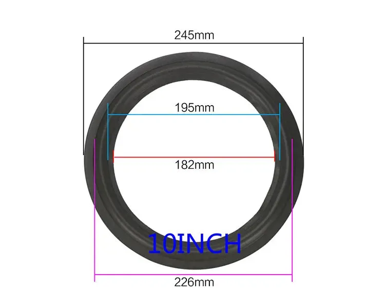 2PCS Speaker Foam Repair Folding Edge Ring Subwoofer Speaker Repair Accessories DIY 5-12 INCH