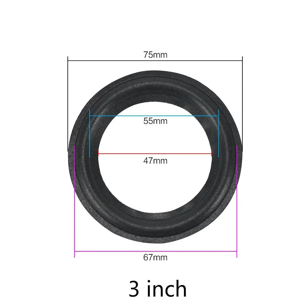 2PCS Speaker Foam Repair Folding Edge Ring Subwoofer Speaker Repair Accessories DIY 5-12 INCH