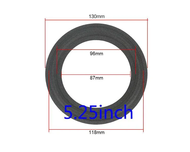2PCS Speaker Foam Repair Folding Edge Ring Subwoofer Speaker Repair Accessories DIY 5-12 INCH