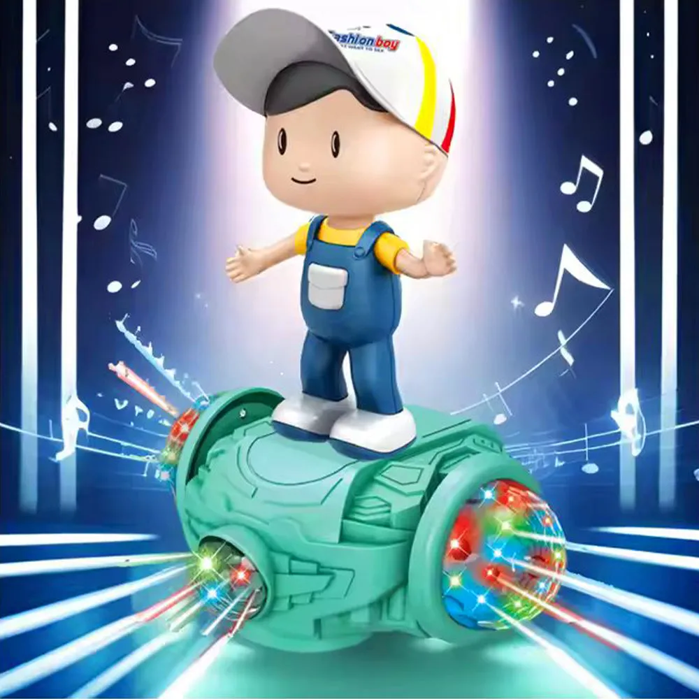 360 DEGREE ROTATING MUSICAL DANCING FASHION BOY WITH 5D LIGHT