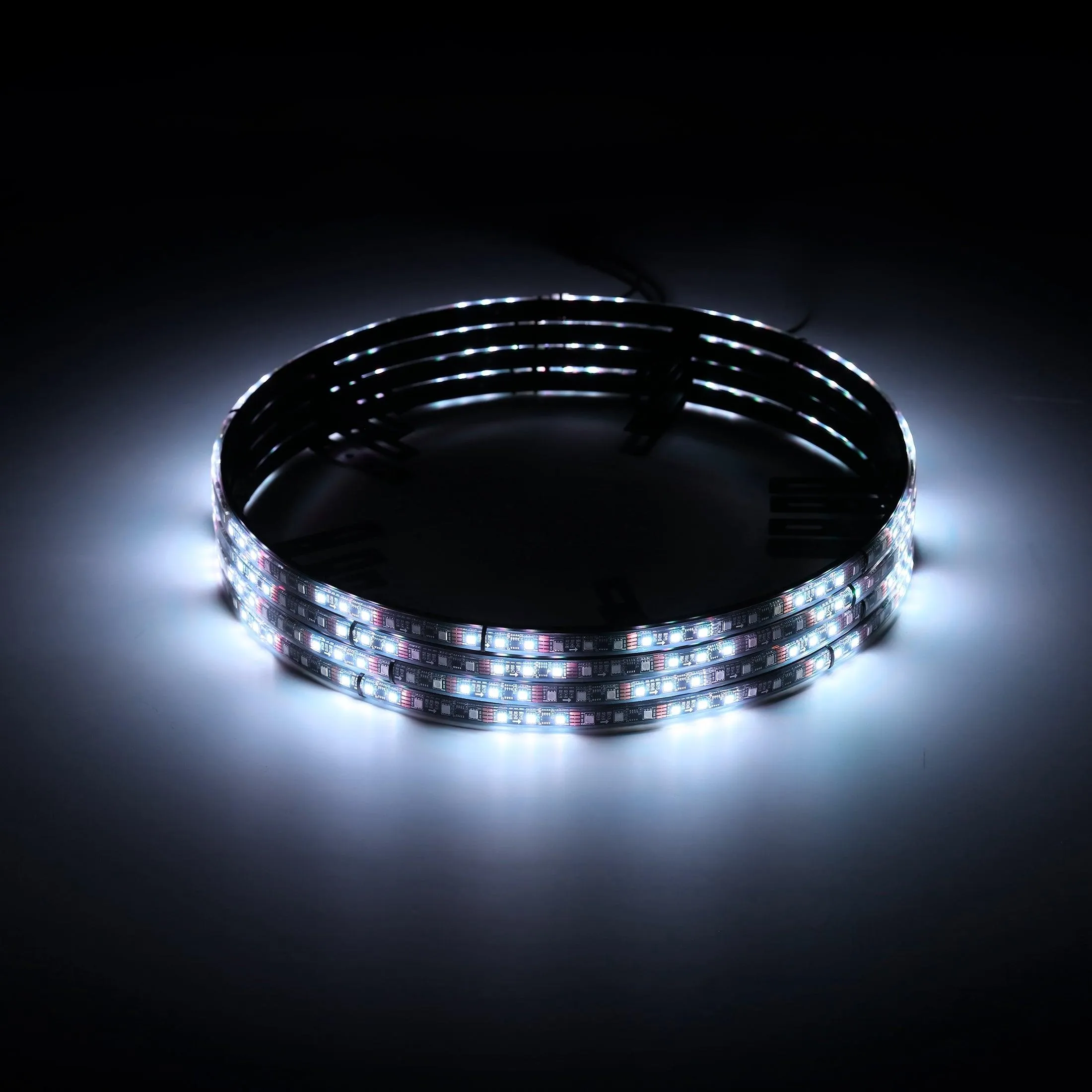 (4pcs/set) 15.5" RGB LED Wheel Ring Lights Magic Dream Color Neon Rim Light with APP & RF Remote Control
