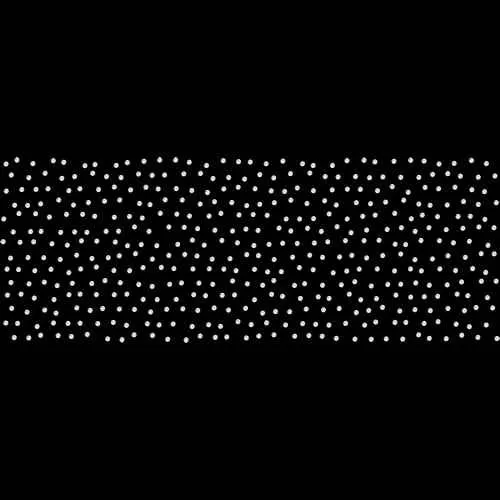 4" Crusted Tailless Rhinestone Strip Light