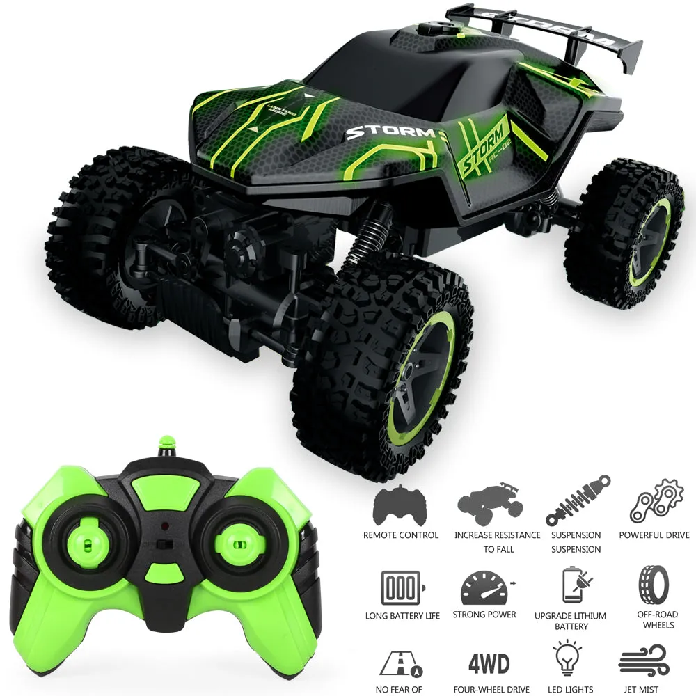 4x4 RC Rock Krawler. LED Panels!
