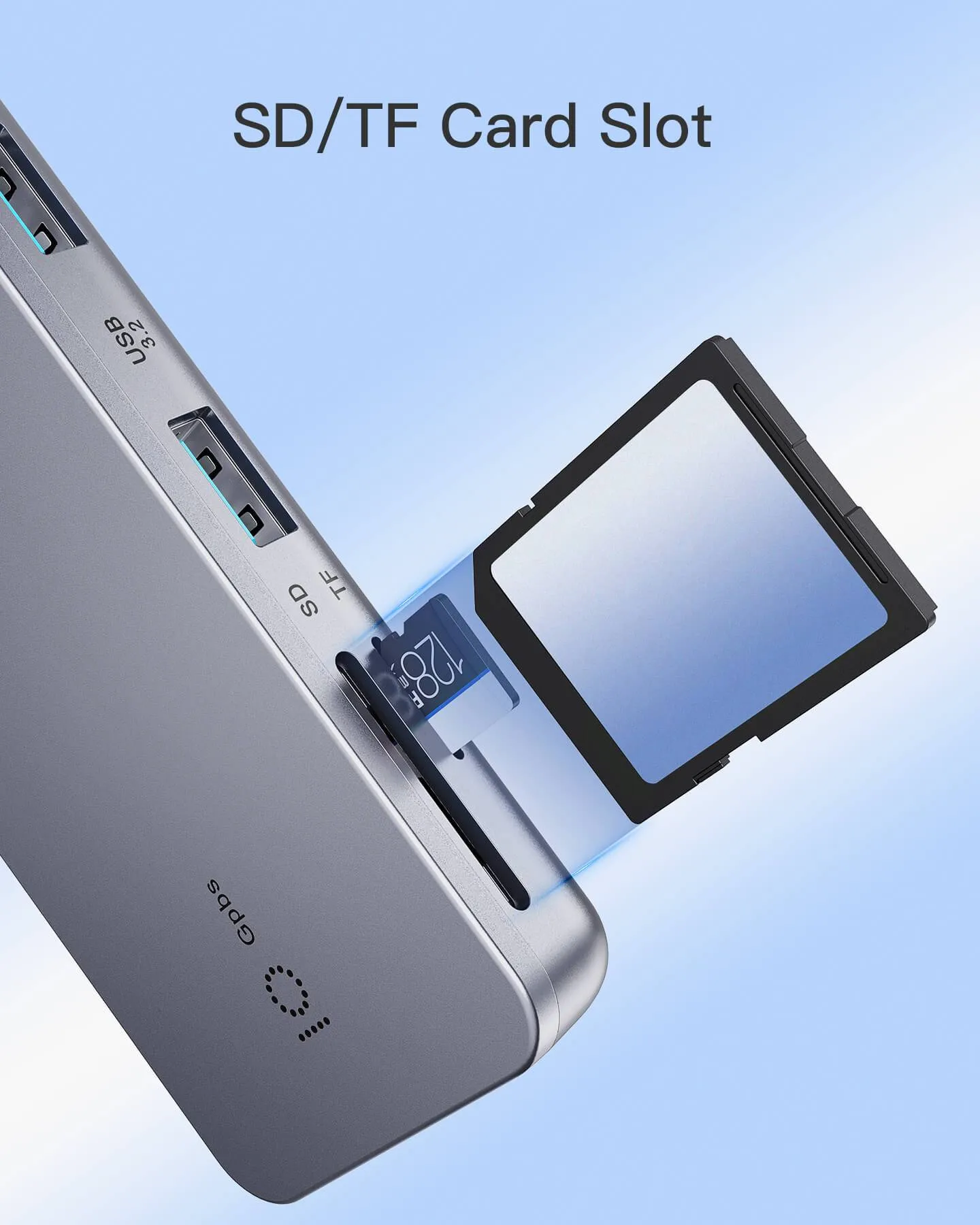 7-in-1 USB 3.2 Gen 2 Hub with HDMI Port, SD/TF Card Slot, HB2027