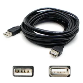 ADD-ON USBEXTAB15 ADDON 4.57M 15.00FT USB 2.0 A MALE TO B BLACK CABLE