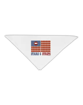 American Bacon Flag - Stars and Strips Adult 19&#x22; Square Bandana