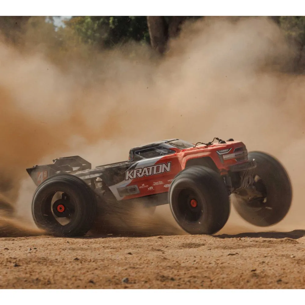 Arrma Kraton V2 4X4 BLX 4S RC Speed Monster Truck RTR Red ARA4408V2T3