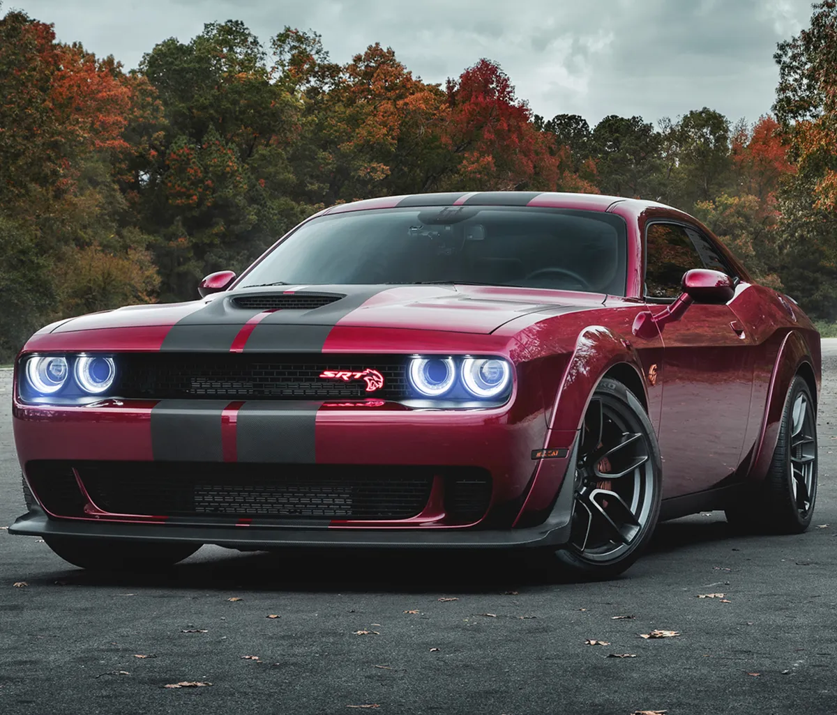Auto Addict Headlights Dodge Challenger (15-23) LED RGB Color Change Projector Lights