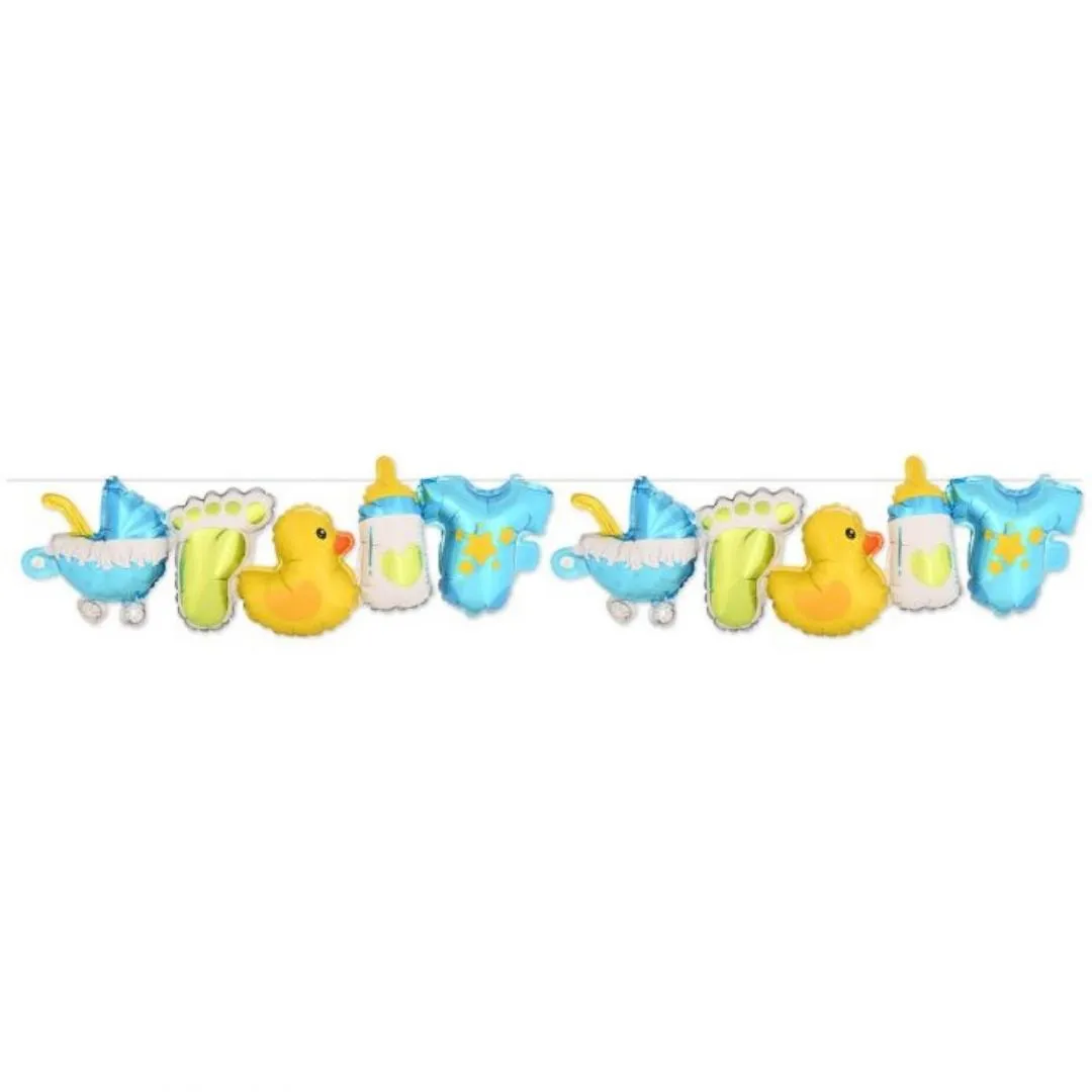Baby Boy Balloon Streamers (Each)