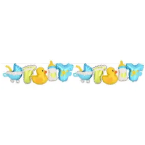 Baby Boy Balloon Streamers (Each)