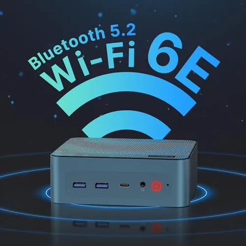 BOSGAME P2 Lite Mini PC I5, Intel 12th Gen 12600H Windows 11 Pro Mini Computers(12 Cores, 16 Threads) 16GB DDR4/512GB PCIe Gen 3.0 x4 M.2 2280 SSD Desktop PC Support Wi-Fi 6E/Bluetooth 5.2/Dual LAN