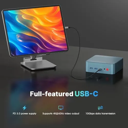 BOSGAME P2 Lite Mini PC I5, Intel 12th Gen 12600H Windows 11 Pro Mini Computers(12 Cores, 16 Threads) 16GB DDR4/512GB PCIe Gen 3.0 x4 M.2 2280 SSD Desktop PC Support Wi-Fi 6E/Bluetooth 5.2/Dual LAN