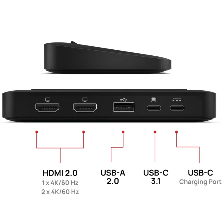 Brydge Stone Lite Universal Docking Station USB-C Dock Windows Dual Display