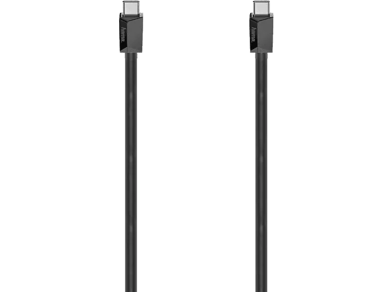 Cable USB-C - Hama 00200656, USB-C, USB 3.2 Gen2, 5 A, 100 W, 1 m, 10 Gbit/s, Negro