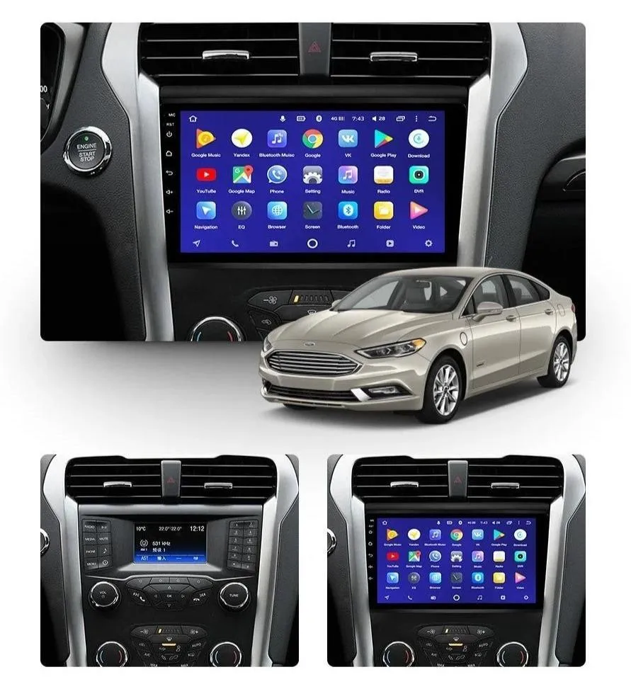 Car Dealz 10.2" Android 10.0 Ford Mondeo 5 2014-2019 In Dash Plus OEM Fascia