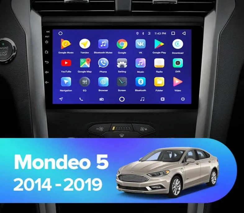 Car Dealz 10.2" Android 10.0 Ford Mondeo 5 2014-2019 In Dash Plus OEM Fascia
