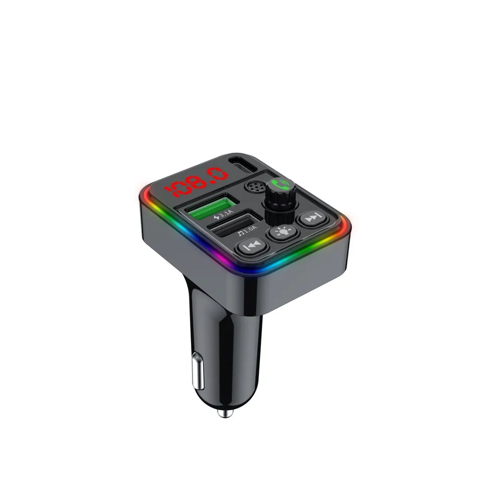 Car Fm Transmitter Cigarette Lighter Type Mp3 Player Bluetooth