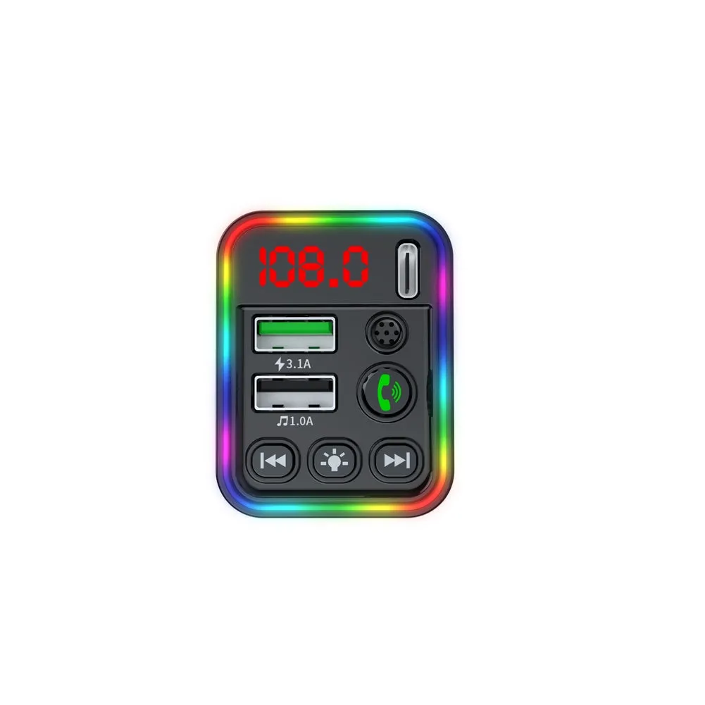 Car Fm Transmitter Cigarette Lighter Type Mp3 Player Bluetooth