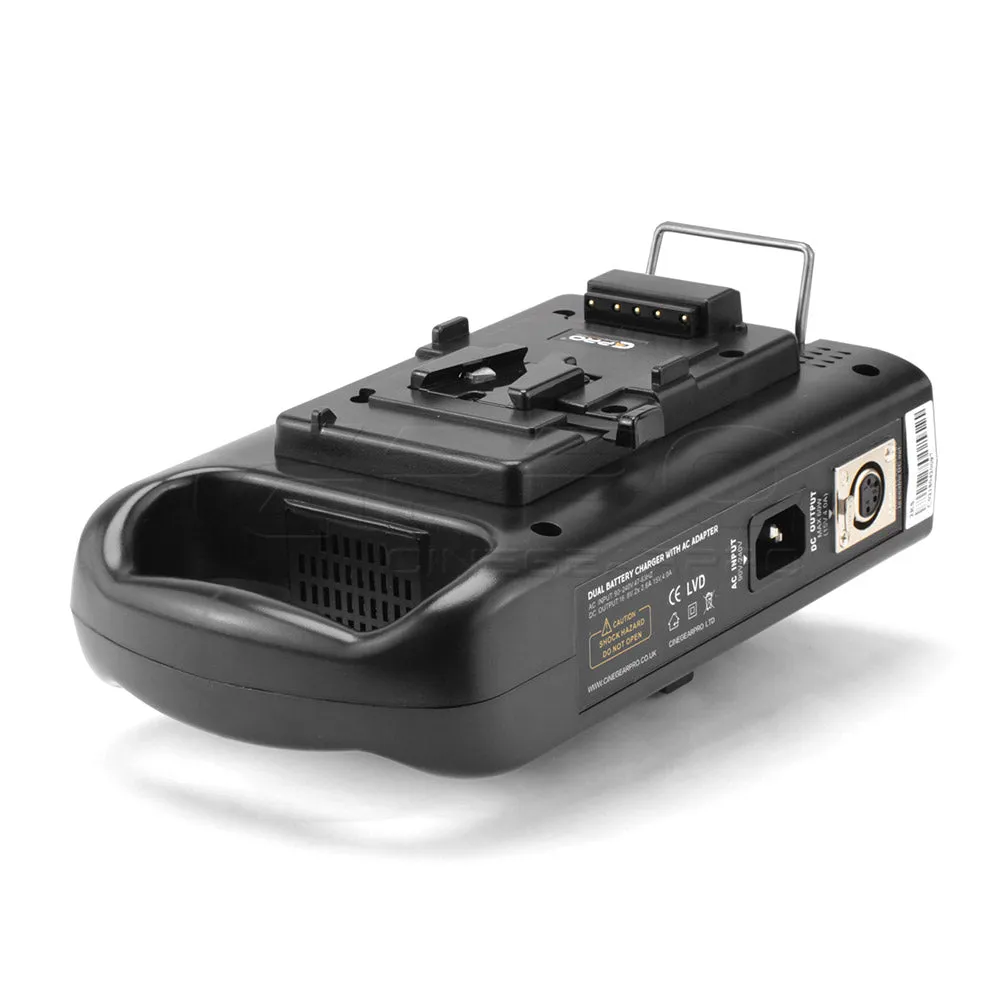 CGPRO VC-2CH Dual Channel Charger For Professional V-Lock Li-ion Camera Batteries