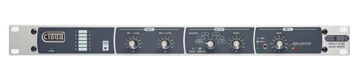 Cloud Electronics CX261 Single Zone Audio Mixer