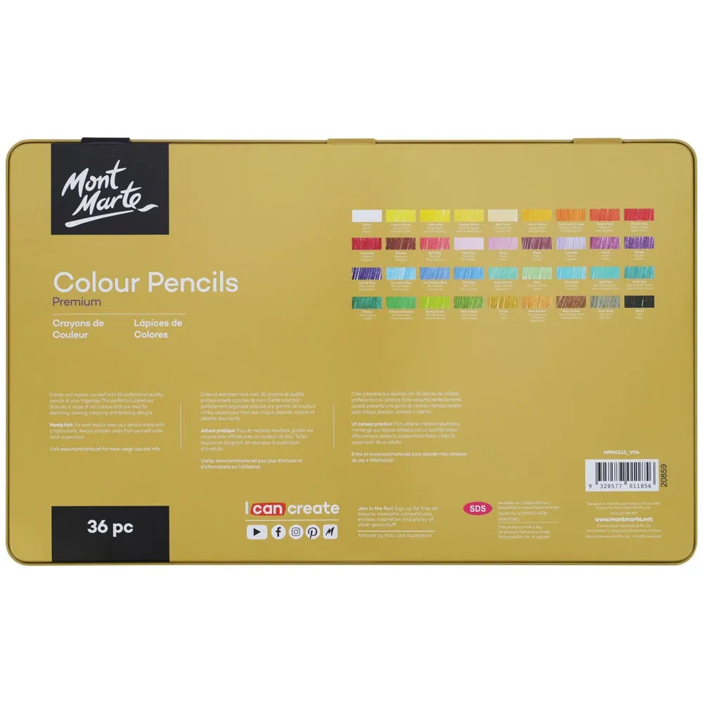 Colour Pencils Premium 36pc