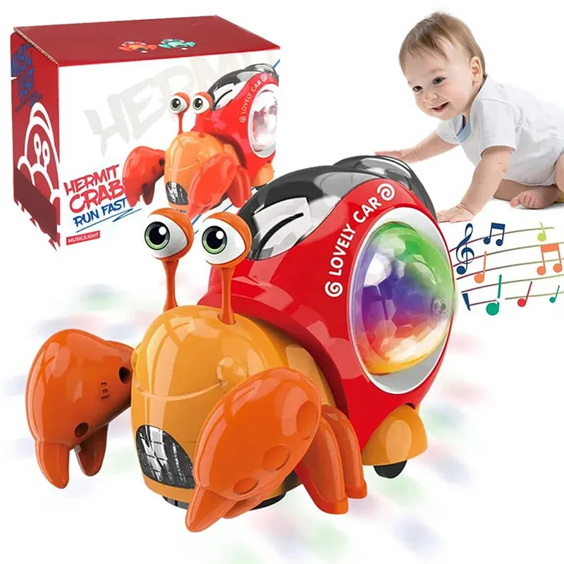Crawling Crab and Snail Sensory Toy