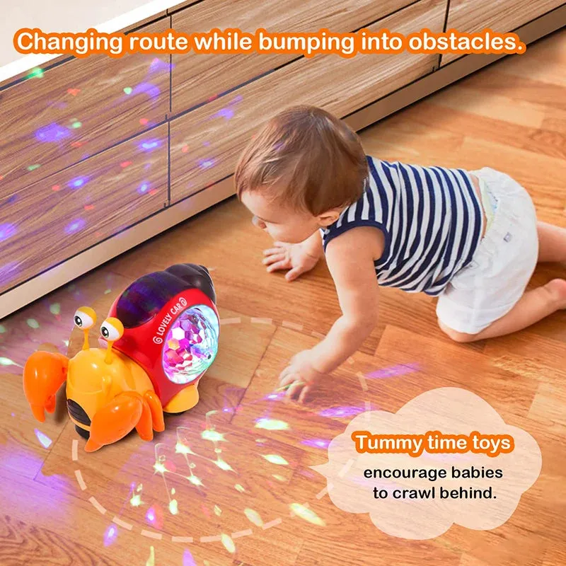 Crawling Crab and Snail Sensory Toy