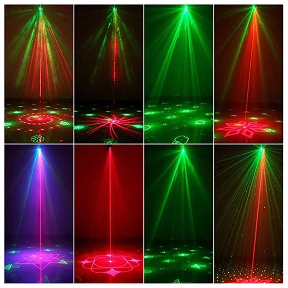 CRONY 12 patterned double holes Laser stage light Quality remote control mini stage light ,RGB laser stage light for party