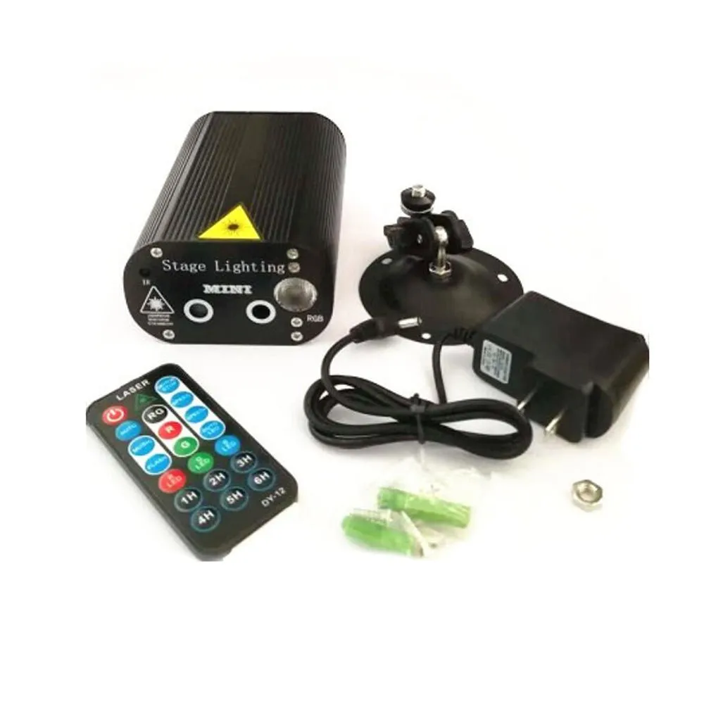 CRONY 12 patterned double holes Laser stage light Quality remote control mini stage light ,RGB laser stage light for party