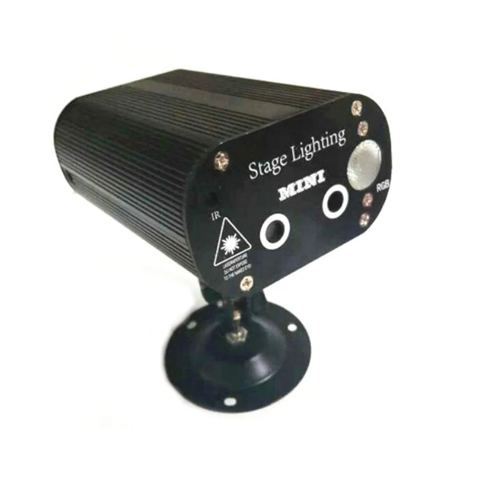 CRONY 12 patterned double holes Laser stage light Quality remote control mini stage light ,RGB laser stage light for party