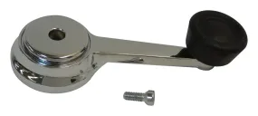 Crown Automotive Jeep Replacement J3678907 Window Crank Handle; Chrome; w/o Door Speakers;