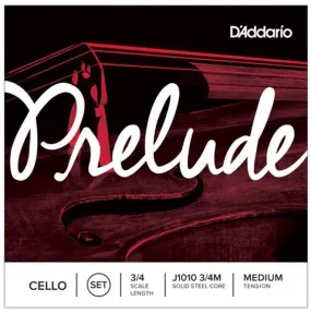 D'Addario Prelude Cello Single A String, 3/4 Scale, Medium Tension