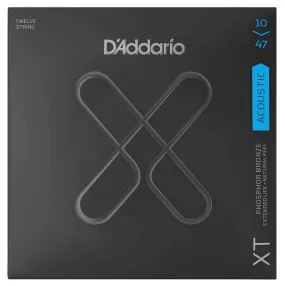 D'Addario XTAPB1047-12 XT Acoustic Bronze 12 Strings 10-47