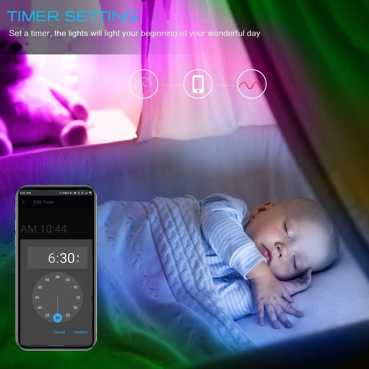 Daybetter Waterproof Wi-Fi LED Strip Lights 32.8ft (2*16.4ft)