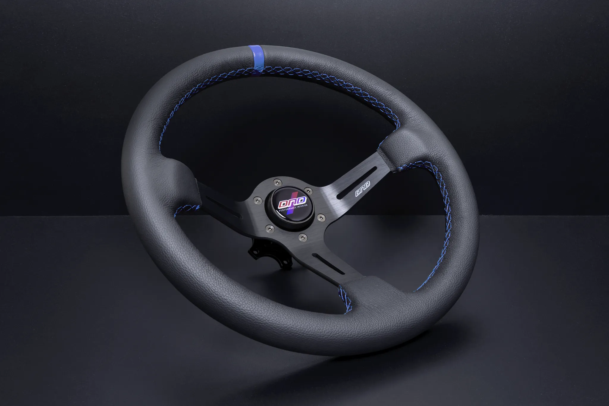 DND Leather Race Steering Wheel (75mm Deep, 350mm, 6 bolt) Various Colors