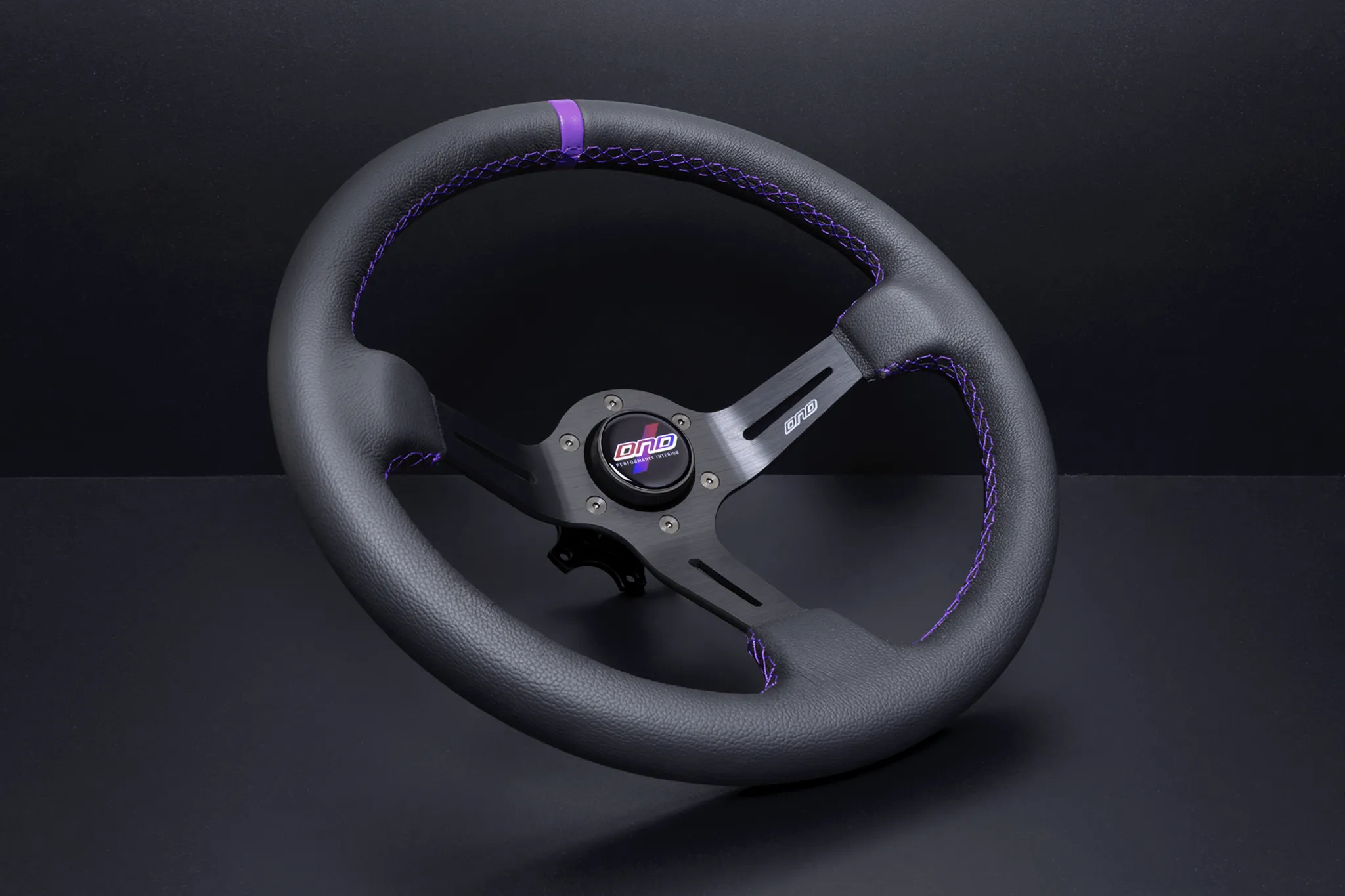 DND Leather Race Steering Wheel (75mm Deep, 350mm, 6 bolt) Various Colors
