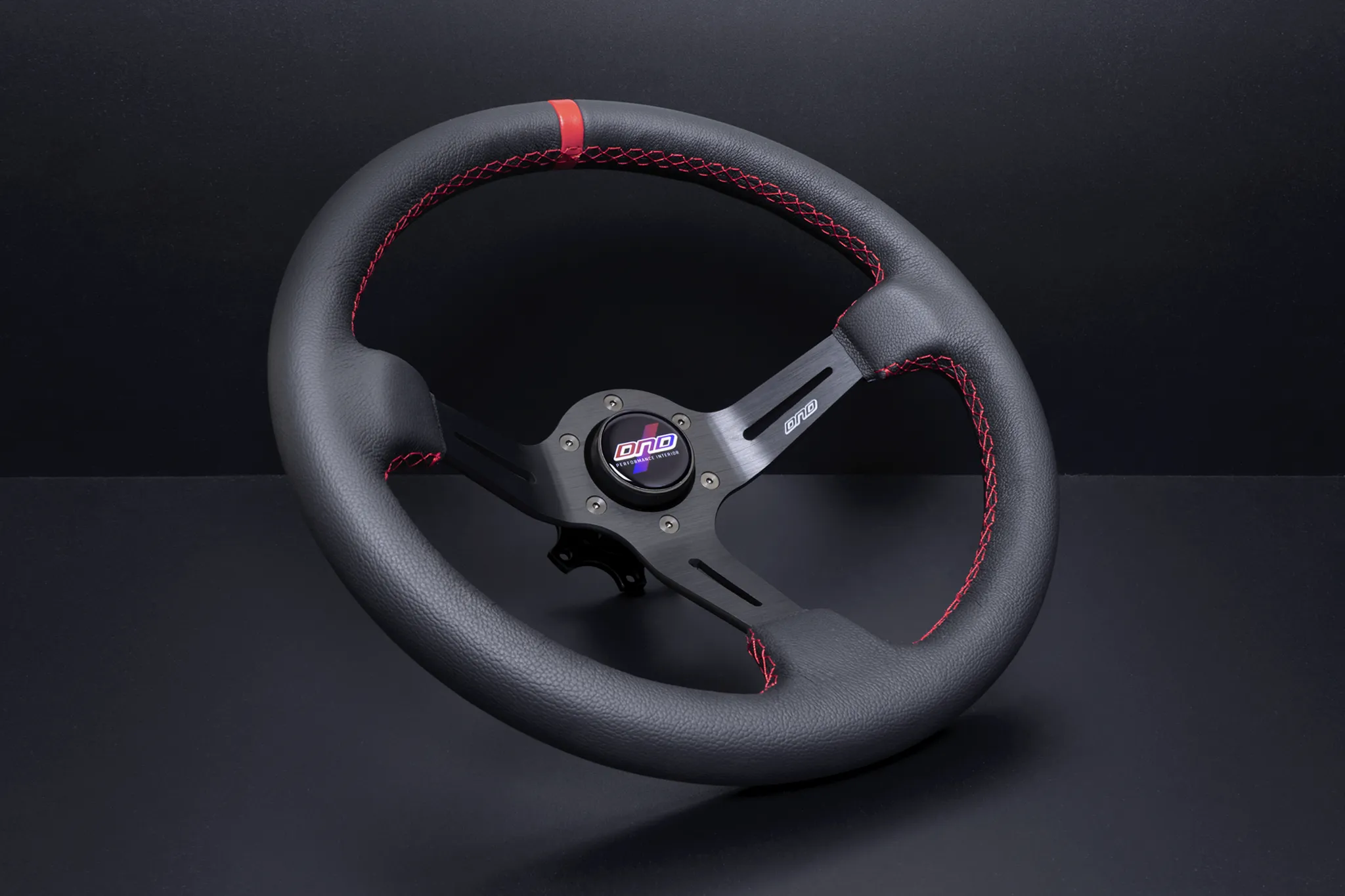 DND Leather Race Steering Wheel (75mm Deep, 350mm, 6 bolt) Various Colors