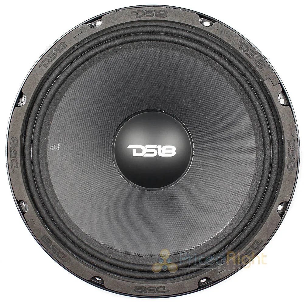 DS18 12" Mid Range Speaker 1200 Watts Max 8 Ohm Car Audio PRO-FU12.8 Single