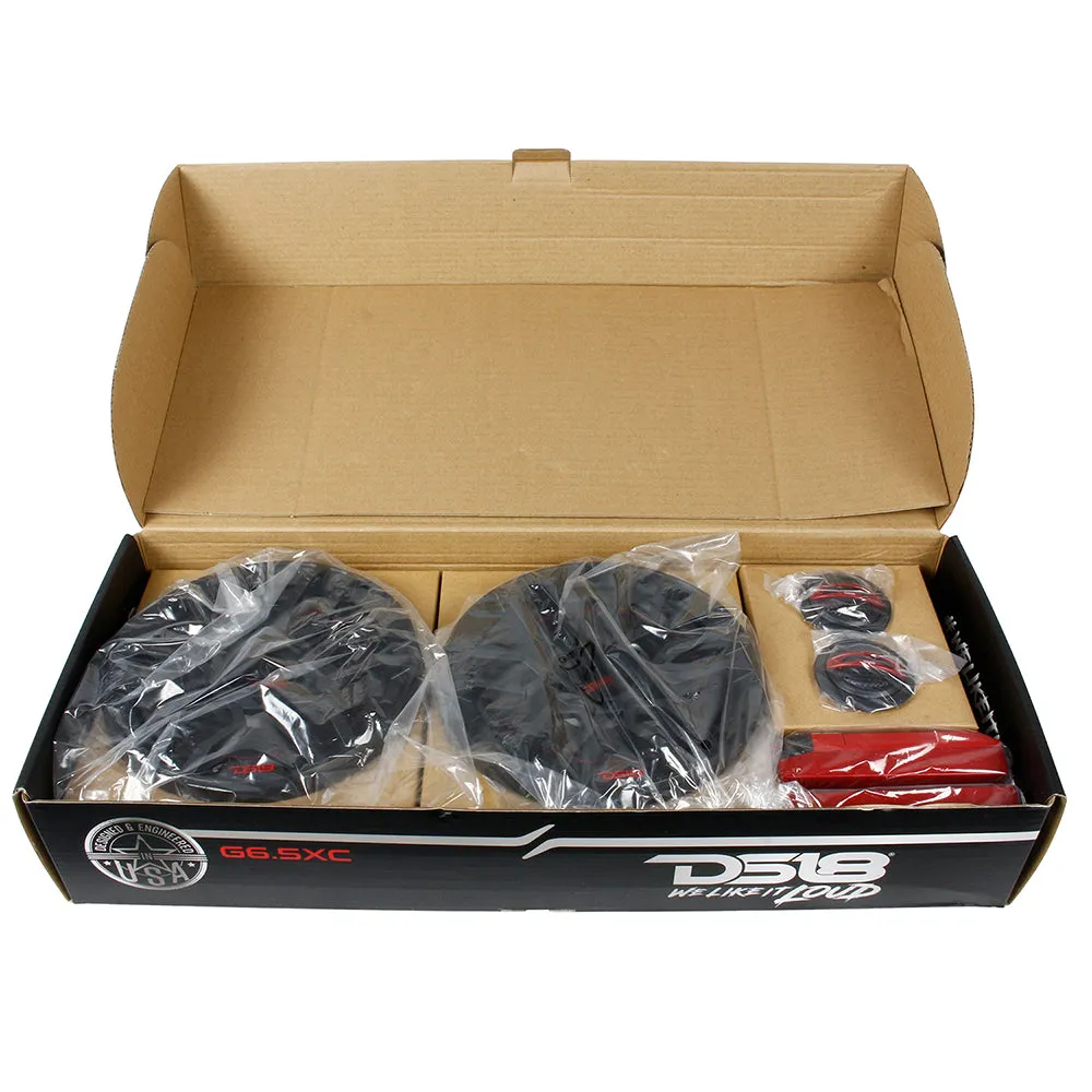 DS18 Gen-X 6.5" 2Way Component Set Speaker System 50W RMS 150W Max 4 Ohms G6.5XC
