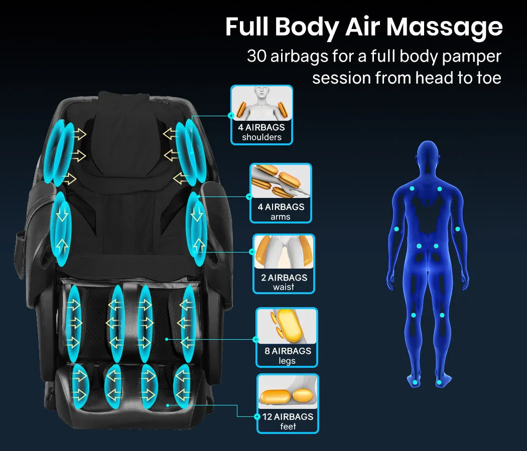 Electric Massage Chair Full Body Shiatsu Recliner Zero Gravity Heating Massager, Remote Control