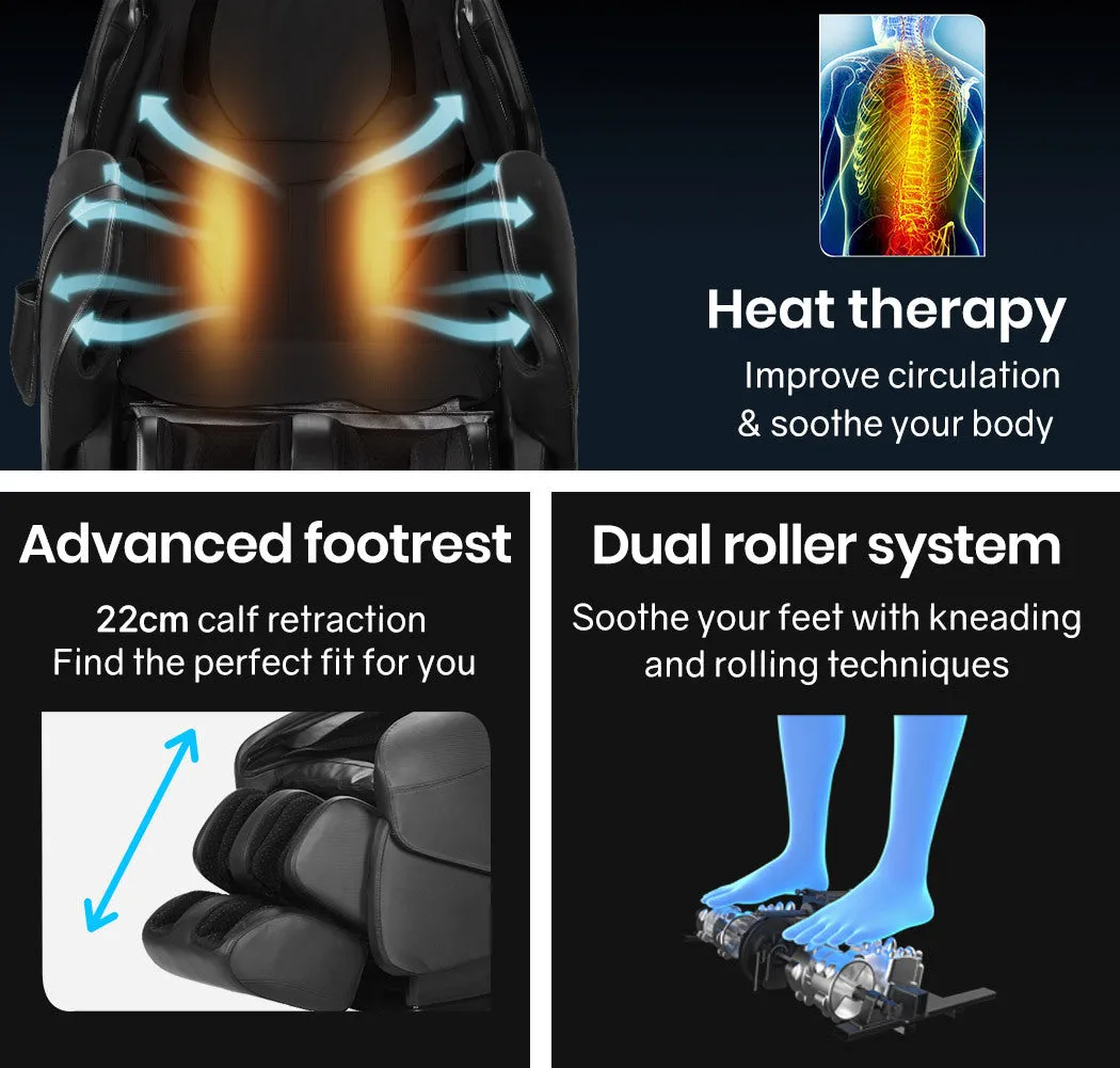 Electric Massage Chair Full Body Shiatsu Recliner Zero Gravity Heating Massager, Remote Control