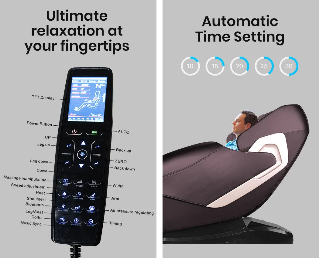 Electric Massage Chair Zero Gravity Heating Kneading Recliner Full Body Shiatsu Massager