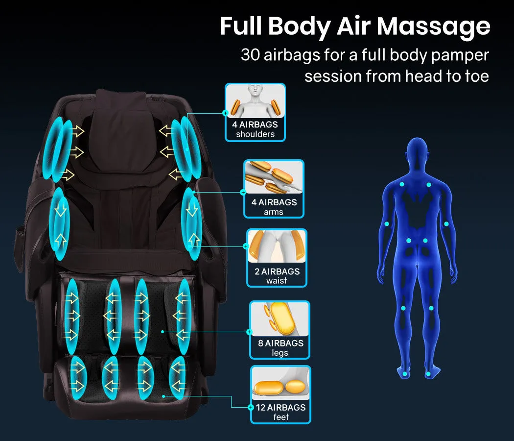 Electric Massage Chair Zero Gravity Heating Kneading Recliner Full Body Shiatsu Massager