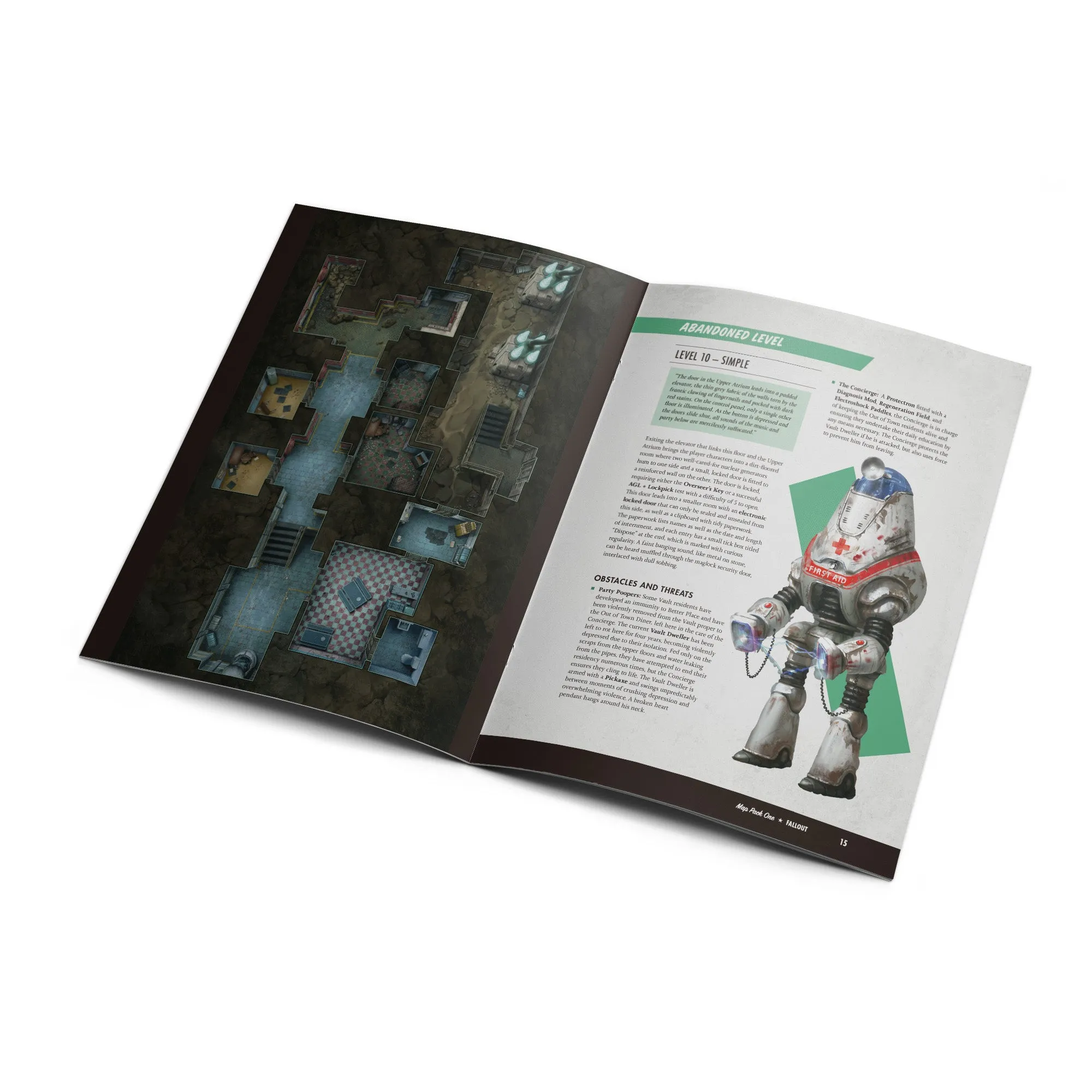 Fallout The Roleplaying Game - Map Pack 1: Vault
