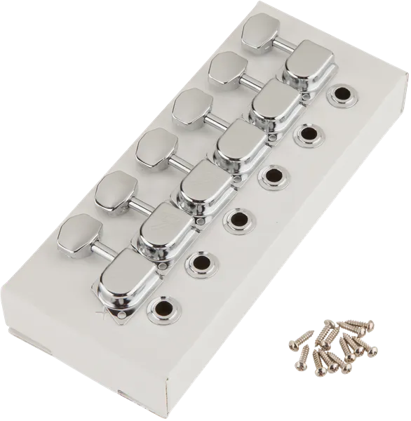 Fender 70s ''F'' Style Stratocaster/Telecaster Tuning Machines, Left-Handed (6)