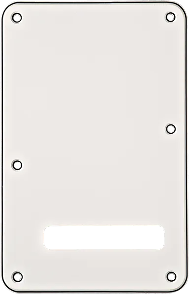 Fender Backplate, Stratocaster, White (W/B/W), 3-Ply