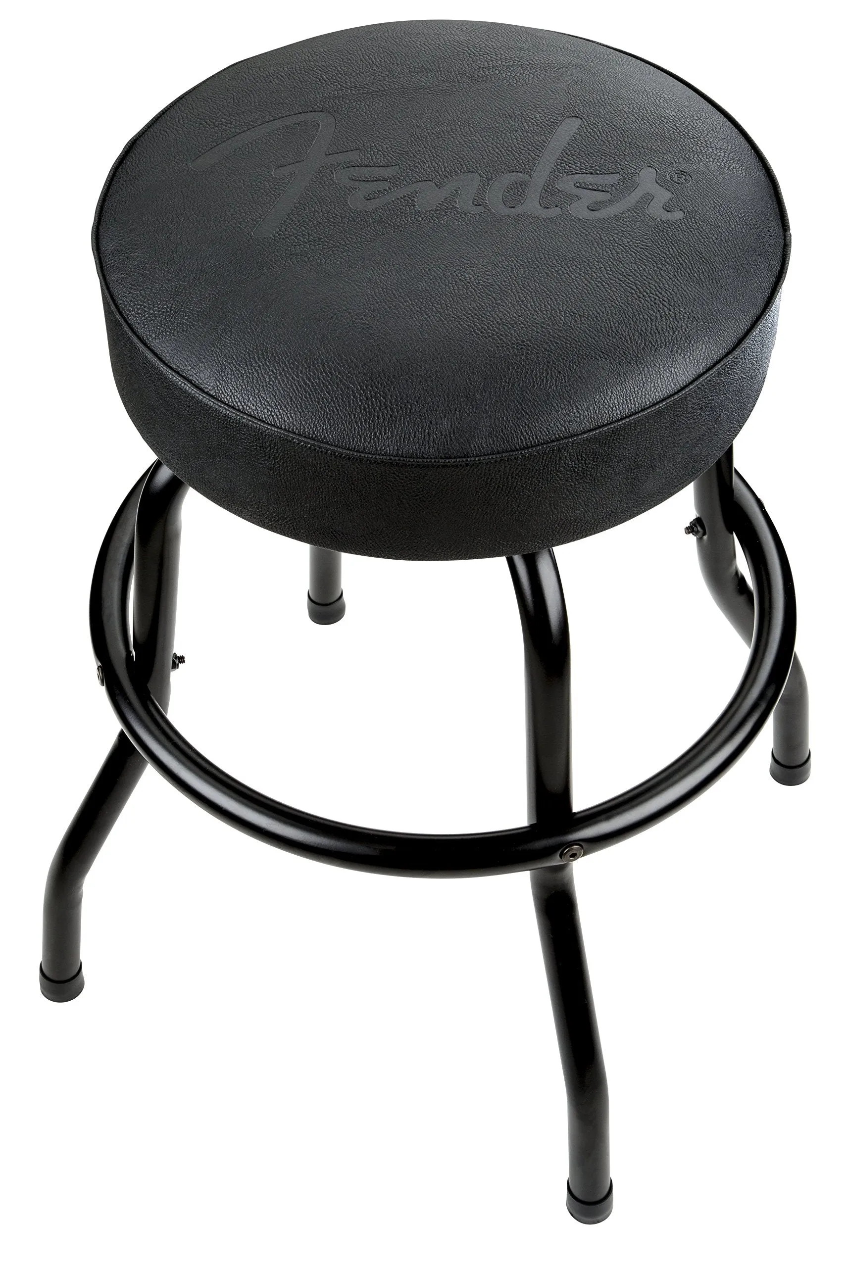 Fender Blackout Barstool, Embossed Logo - 24-inch